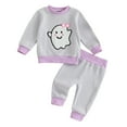 thumbnail image 1 of LNMQLPDBS Toddler Girl Thanksgiving Outfit Newborn Outfit Boy Baby Onesies 0-3 Months Boy 4t Boys Outfits Little Girl Clothes Teen Clothes for Girls, Purple 3-6 Months, 1 of 9