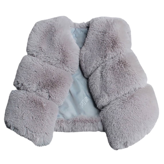 LNMQLPDBS Toddler Girls Faux Fur Winter Vest Warm Sleeveless Fuzzy Outerwear Gilet Cozy Casual Layere for Cold Weather Cute Fall Winter Jacket for Little Kids