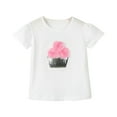 thumbnail image 1 of LNMQLPDBS Toddler Girls Shirts Short Sleeve Crewneck Flip Sequin Flower Pot T Shirt with Flower Clothes for 2 Year Old Girl Kids Summer Blouse for Party Beach and All Holiday H 2-3 Years, 1 of 9