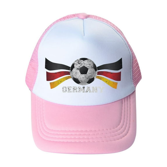 LNMQLPDBS Toddler Hat Soccer Printed Color Block Summer Outdoor Sun Hat Girls Boys Baseball Hat Kids Sun Protection Trucker Caps Tourism Sport Casual School Sun Visor Hats Pink One Size