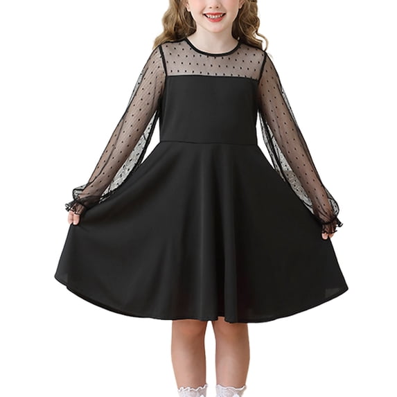 LNMQLPDBS Toddler Princess Dress Plus Size Formal Dress Cocktail Dresses Toddler Girl Clothes 4t Girls 4t Clothes Christmas Baby Clothes Girls, Black 5-6 Years