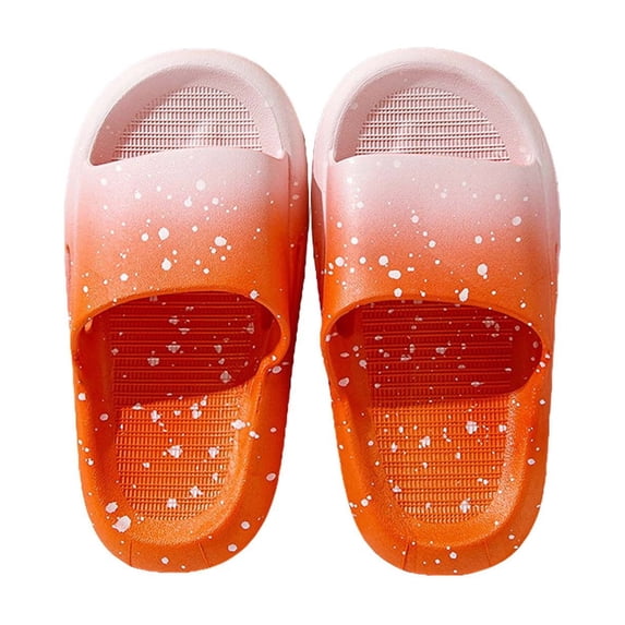 LNMQLPDBS Toddler Sandals Girl Gradient Open Toe Slippers Kids Home Shoes Baby Soft Soled Sandals Unisex Baby Water Shoes Baby Boy Shoes Summer Seaside Swim Shoes Orange 15-16 Years