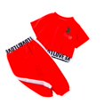 thumbnail image 1 of LNMQLPDBS Toddler Sets for Girls Cherry Graphic Letters Printed Short Sleeve Crewneck T-Shirt & Loose Elastic Waist Pants 2pcs Outfits Baby Girl Clothes Kids Casual Sport Set for Spring Summer, 1 of 6