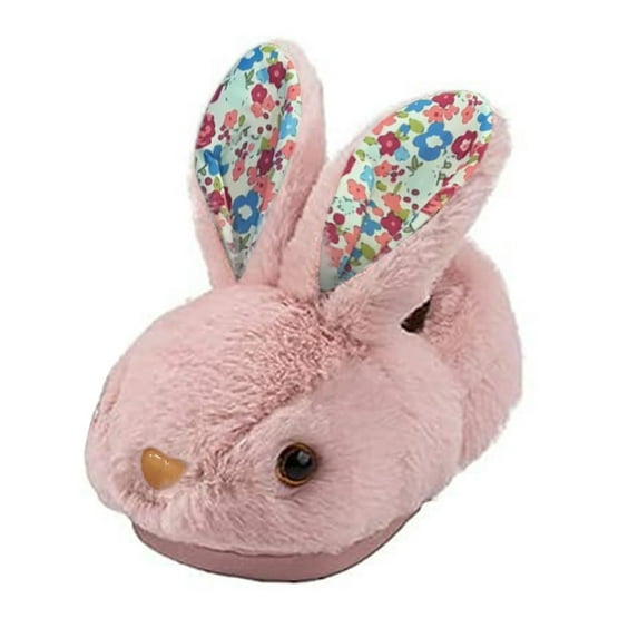 LNMQLPDBS Toddler Slippers Boy and Girl Bunny Slippers Plush Cute Non-Slip Warm Winter Shoes Suitable for indoor and outdoor Kids Slippers Pink 3-3.5 Years