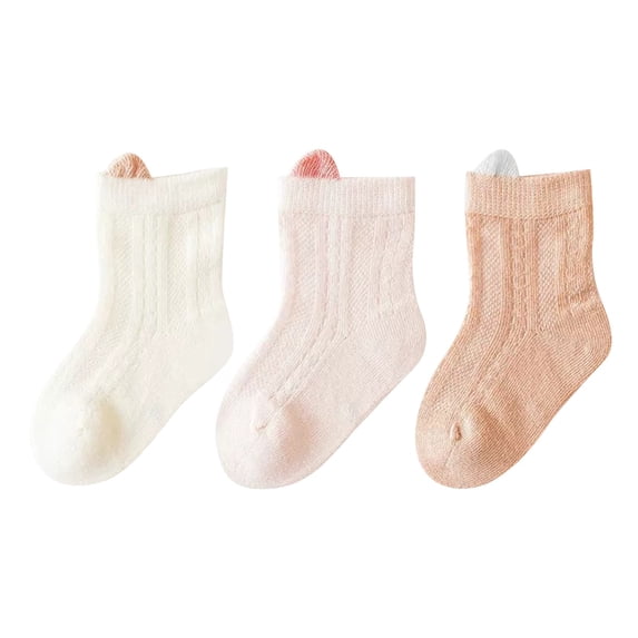 LNMQLPDBS Toddler Socks 3 Pairs Color Block Newborn Socks Boys Soft Non-Slip Shorty Socks Breathable Floor Socks Newborn Socks Boys Toddler Athletic Socks Unisex Socks for Baby Girl Or Boy