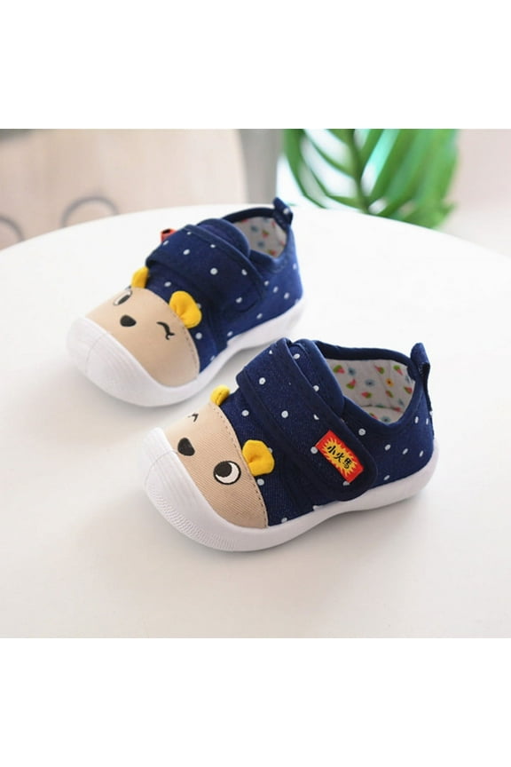 Toddler Squeaky Shoes Baby Boy Girl First-Walking Sneakers Infant Soft Sole Little Kid Trainers for 0-3-Year-old First Walkers