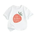 thumbnail image 1 of LNMQLPDBS Toddler Tshirt Baby Girl T-Shirt Summer Tops Letter Graphic Print Short Sleeve Crew Neck Tee Kids Cute Shirts Baby Clothes for Girls, 1 of 6