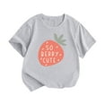 thumbnail image 1 of LNMQLPDBS Toddler Tshirt Baby Girl T-Shirt Summer Tops Letter Graphic Print Short Sleeve Crew Neck Tee Kids Cute Shirts Baby Clothes for Girls, 1 of 6