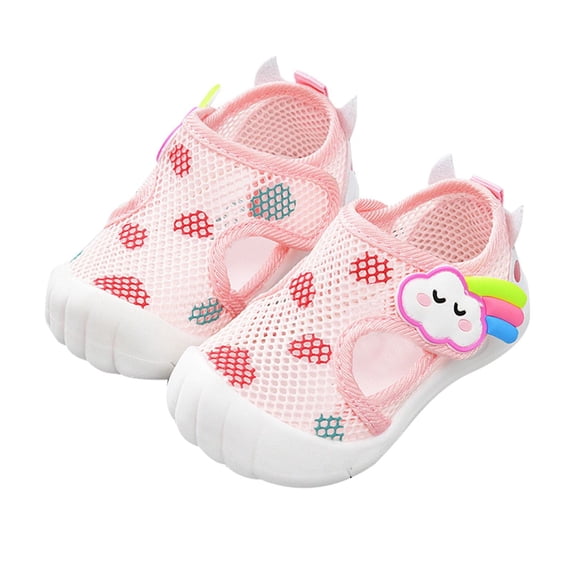 LNMQLPDBS Toddler Water Shoes Baby Girls Boys Shoes Lightweight for Non Slip Sneakers with Cute Print Toddler Prewalker First Walking Sandals Closed Toe Summer Anti Kick Breathable Wear Sandals