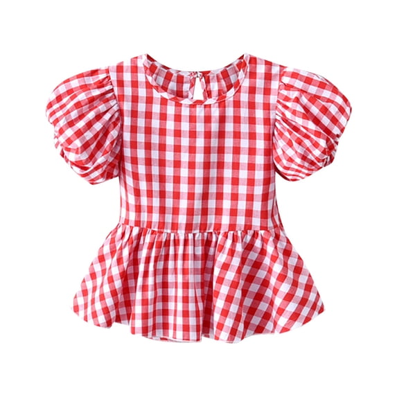 LNMQLPDBS Top 10 Kids Gifts Top Gifts for Kids Girls Tunic Tops Toddler Shirts Girls Shirts Size 10-12 Cute Clothes for Girls Teens Girls Trendy, Red 3-4 Years
