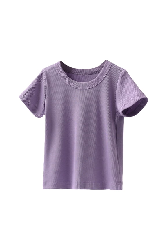 Top Gifts for Kids Plain Tshirts Basic Tops Tie Dye Shirt Kids Easter T Shirts Teen Girls Clothes Size 6 Girls Kids Camouflage Clothes, Purple 18-24 Months