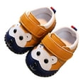 thumbnail image 1 of LNMQLPDBS Unisex Baby Boys Girls Non-Slip First Walking Sneakers Soft Rubber Sole Shoes with Cute Cartoon Ears Toddler First Walkers Comfort Prewalker Sneakers for Summer Outdoor Khaki 12 Months, 1 of 4