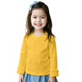 thumbnail image 1 of LNMQLPDBS Y2k Tees Girls Bell Sleeve Top 4t Girl Tops Girls Green Shirt Girls Long Sleeve Shirts Size 6 Girls 10-12 Girls 8-10 Clothes, Yellow 18-24 Months, 1 of 6