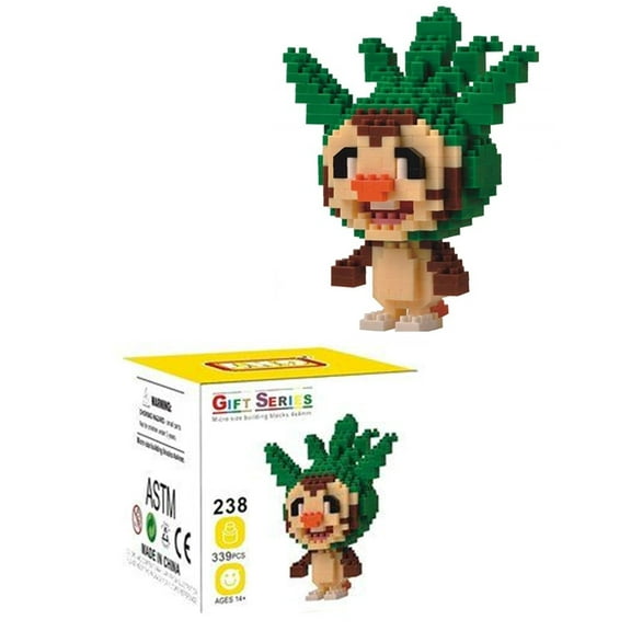 LNO Bricks Block building Serie Chespin Pikachu mini building Adult and Child 14+