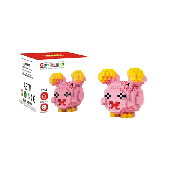 LNO Moster Pink Whysmur Building Blocks