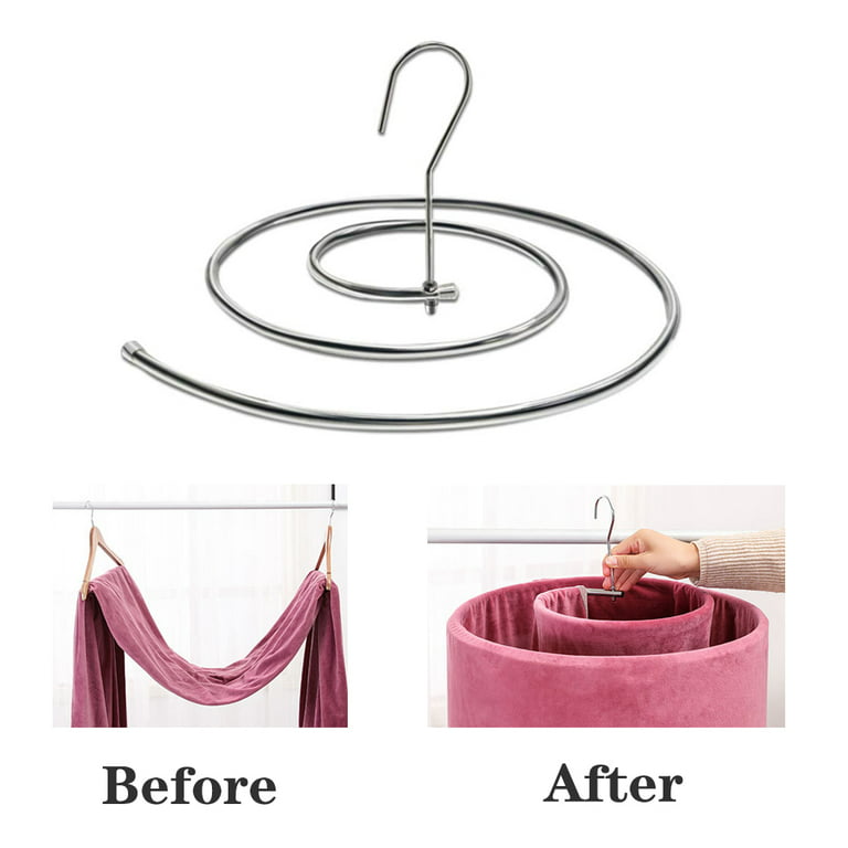 Lnook Clothes Drying Rack, Spiral Shaped Drying Rack Laundry Stand Hanger for Dorm Bed Sheet Coverlet Coverlid Bedspread Scarf Blanket Bath Towel