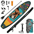 thumbnail image 1 of LNOW 10'6 Inflatable Stand Up Paddle Board 6' Thick SUP Paddle Board with Paddleboard Accessories Triple Action Pump, 1 of 10