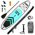 thumbnail image 1 of LNOW  10'6 Inflatable Stand Up Paddle Board  6' Thick SUP Paddle Board with Paddleboard Accessories Triple Action Pump, 1 of 10