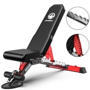 LNOW Commercial Weight Bench 1200LB Capacity,Adjustable Heavy Duty Workout Bench for Home & Gym Strength Training, Flat/Incline/Decline Bench Press