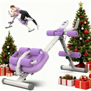 Lnow Adjust Ab Machine, ‌‌Christmas Gift Foldable Ab Machine with LCD Monitor Ab Workout Equipment Full Body Workout for HomLnow Adjustable Gym, Core & Abdominal Trainer Fitness Equipment, 350lbs