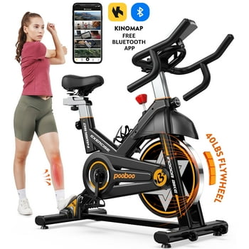 LNOW Magnetic Indoory Cycling Bike Heavy Duty Frame Exercise Machine for Home 350lbs Gym Workout