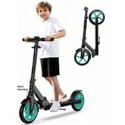 LNOW Kick Scooter for Ages 5+, Kid, Teens & Adults,Max Load 220 LBS,8IN Big Wheels,4 Adjustable Levels,Lightweight, Foldable