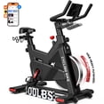 thumbnail image 1 of LNOW Magnetic Exercise Bike for Home Gym - 45 lbs Flywheel, Commercial Grade Indoor Cycling Bike, Stationary Bike with LCD Monitor & APP, 1 of 11