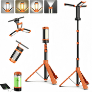 Lnow Camping Lights Big Lanterns with 8 Light Modes Rechargeable Foldable LED Working Lights for Outdoor Camping, Hiking, Emergency, Hurricane, Outage