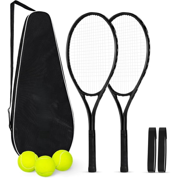 LNOW Tennis Rackets 2 Pack for Adults Beginners