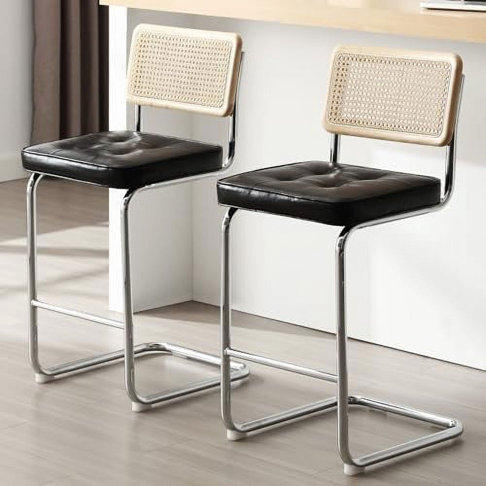 Counter Stools Images LNSETGC Counter Height Stools 24'' Modern Stools Mid Century ...