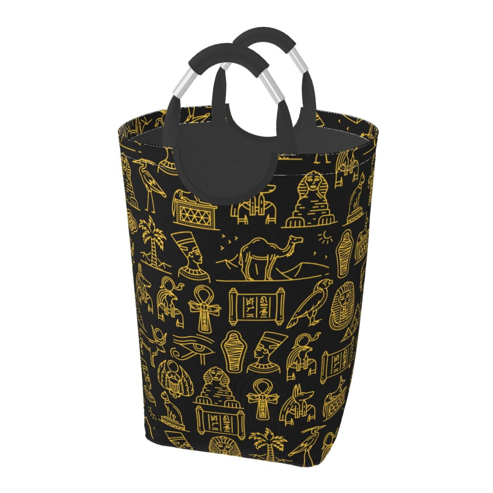 LNWH 50L Large Capacity Foldable Laundry Basket, Ancient Gods of Egypt