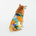 thumbnail image 1 of LNWH Abstract Floral Oranges Art Pattern Dog Clothes, Breathable Warm Cotton Pet Clothes XX-Large, 1 of 8