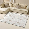 thumbnail image 1 of LNWH Abstract Geometric Drawn Rug for Bedroom Living Room, Non-Slip Soft Foldable Carpet, 63" x 48", 1 of 6