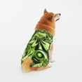 thumbnail image 1 of LNWH Abstract Retro Green Pattern Dog Clothes, Breathable Warm Cotton Pet Clothes XX-Large, 1 of 8