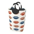 thumbnail image 1 of LNWH American Football Print Art Pattern Laundry Basket, 50L Large Capacity Foldable Laundry Hamper, 1 of 6