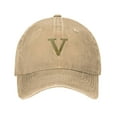 thumbnail image 1 of LNWH Baseball Cap, Adjustable Size for Running Workouts and Outdoor Activities All Seasons, Alphabet V - Natural, 1 of 8