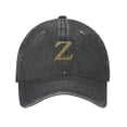 thumbnail image 1 of LNWH Baseball Cap, Adjustable Size for Running Workouts and Outdoor Activities All Seasons, Alphabet Z - Black, 1 of 8