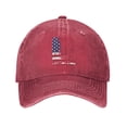 thumbnail image 1 of LNWH Baseball Cap, Adjustable Size for Running Workouts and Outdoor Activities All Seasons, America Flag L - Red, 1 of 8