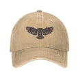 thumbnail image 1 of LNWH Baseball Cap, Adjustable Size for Running Workouts and Outdoor Activities All Seasons, Glass Owl Animal - Natural, 1 of 8
