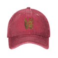 thumbnail image 1 of LNWH Baseball Cap, Adjustable Size for Running Workouts and Outdoor Activities All Seasons, Golden Paw - Red, 1 of 8