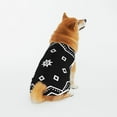 thumbnail image 1 of LNWH Black Geometry Pattern Dog Clothes, Breathable Warm Cotton Pet Clothes 3X-Large, 1 of 8