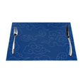 thumbnail image 1 of LNWH Blue Seamless Cloud Pattern Placemats, 6 PCS Heat Resistant Washable PVC Table Mats, 18"x12", 1 of 6