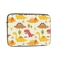 thumbnail image 1 of LNWH Cartoon Fun Colorful Dinosaurs Pattern Laptop Sleeve, Notebook Computer Pocket Tablet Briefcase Carrying Bag, 12 inch Laptop Case, 1 of 8