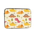 thumbnail image 1 of LNWH Cartoon Fun Colorful Dinosaurs Pattern Laptop Sleeve, Notebook Computer Pocket Tablet Briefcase Carrying Bag, 17 inch Laptop Case, 1 of 8