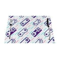 thumbnail image 1 of LNWH Cartoon Purple Gaming Console Pattern Placemats, 4 PCS Heat Resistant Washable PVC Table Mats, 18"x12", 1 of 6