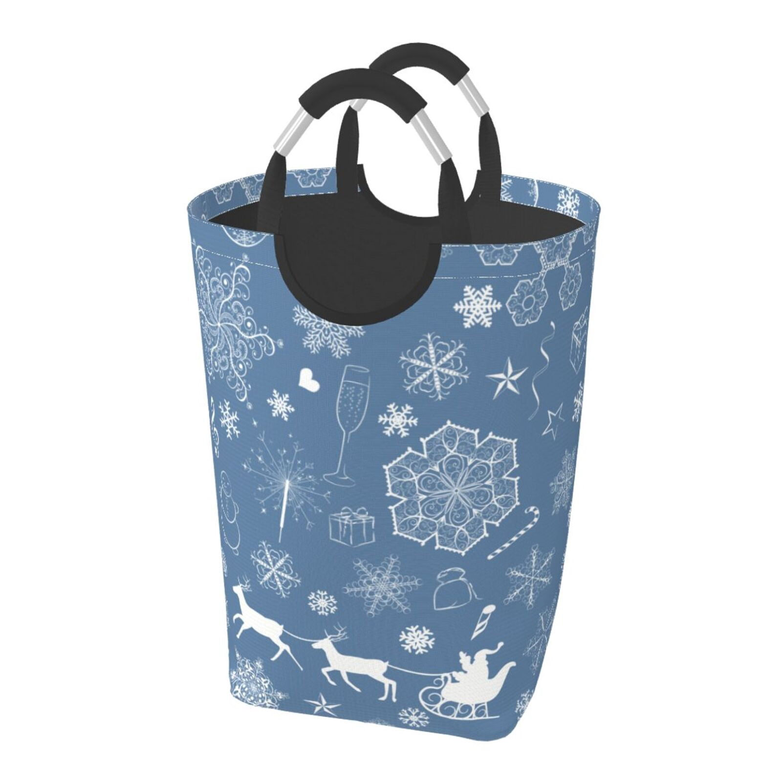 Snowman Holiday Glow Quilted Laundry Basket NCU0NTD1090