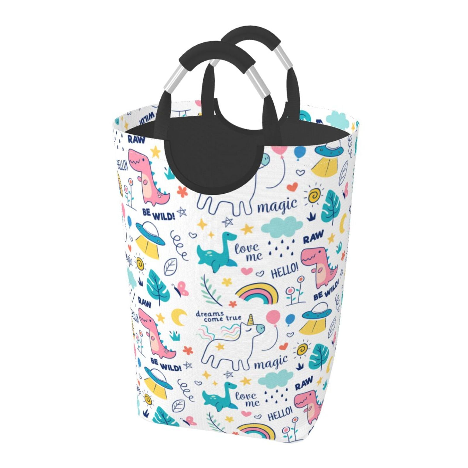 Colorful Paw Laundry Basket