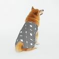 thumbnail image 1 of LNWH Cross Black Stripes Pattern Dog Clothes, Breathable Warm Cotton Pet Clothes 3X-Large, 1 of 8
