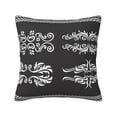 thumbnail image 1 of LNWH Decorative Pillow Covers, Arabesque Floral Decoration Square Sofa Decorative Knit Pillow Case, 20"x20", 1 of 8