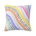 thumbnail image 1 of LNWH Decorative Pillow Covers, Futuristic Colorful Shapes Square Sofa Decorative Knit Pillow Case, 18"x18", 1 of 8